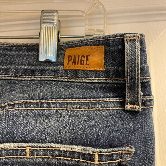 Paige Verdugo Embellished Jeweled Rhinestone Mid Rise Skinny Jean 27 - Picture 8 of 10